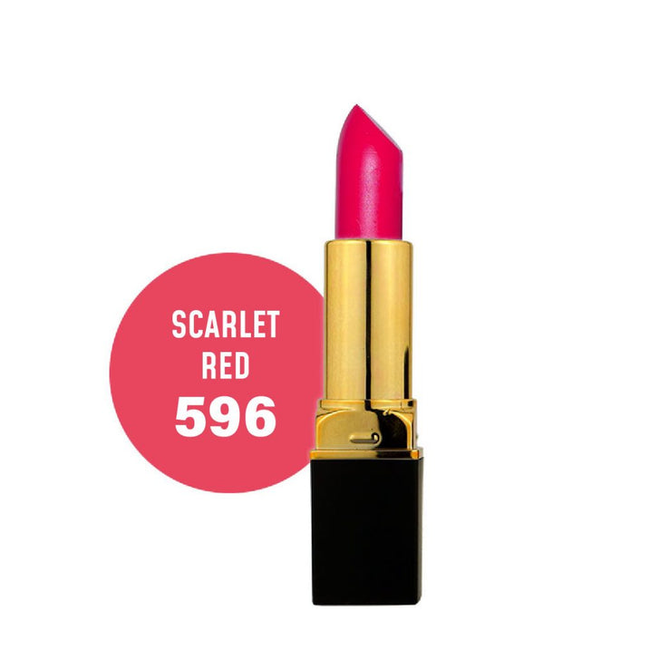 Luron Glossy Lipstick Scarlet Red – #596