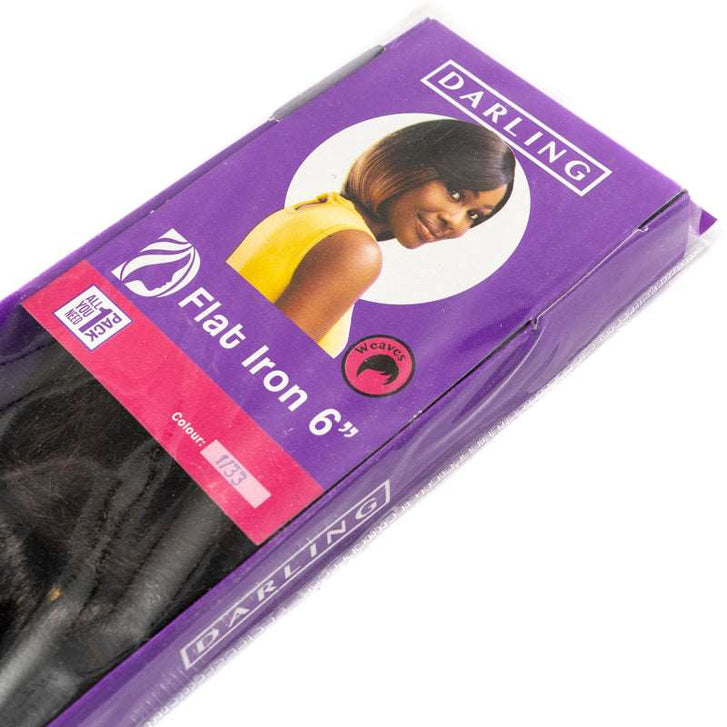 Flat Iron Weave Short “6” (By Darling Hair)